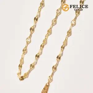 [펠리체골드]14K 러프샤인 목걸이 5부