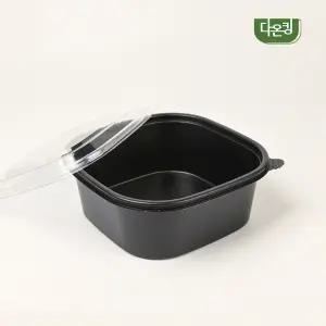 다온킹 사각용기 TY-180 대 검정 1200ml 300개세트