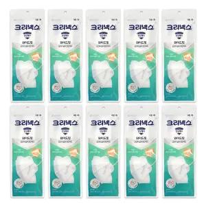 크리넥스 안심케어 KF-94 와이드핏 마스크 대형 화이트 10매 성인용 황사 미세먼지 차단