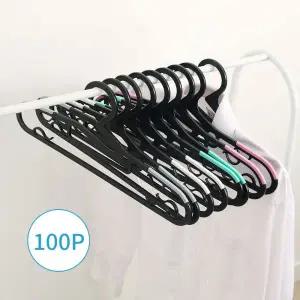 블랑 논슬립 옷걸이 100P 어깨뿔방지 정장 바지 셔츠 걸이