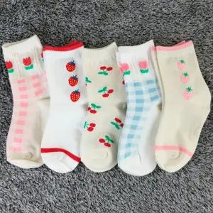 J체크베리5족 봄 여름 가을 겨울 크리스마스 아동양말 유아 어린이 집 선물세트 유치원 답례품 아기 초등 방한