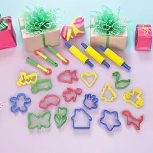 미술놀이 도구 아트플레이 세트 22p 모양틀 점토 찍기틀 클레이 도구 툴 어린이 점토밀대