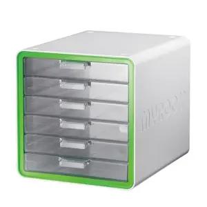 (6단/연두) 시스맥스 마이룸 6단 서류함/데스크/정리함/플라스틱/서랍장/수납함/책상/소품/미니/사무용