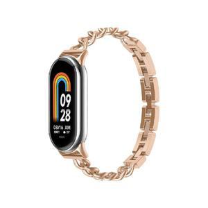 미밴드 10 9 8용 고급 스테인리스 스틸 시계줄, 스마트워치 교체용 벨트, 시계줄 액세서리