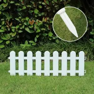 (5p세트(50x16cm) 초록정원 말뚝형 플라스틱 울타리/잔디/휀스/정원/소품/용품/팻말/원목/화단/경계/가림막