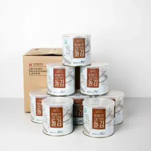 자양 참기름으로 구운 곱창돌김 캔 4개세트- 선물김, 프리미엄김, 답례품 , 곱창김