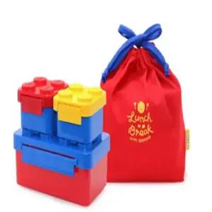 옥스포드 런치박스 전용 파우치세트 2가지색상 어린이유아 레고 도시락통 식단