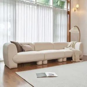 [바로방 가구]루이 와이드 4인 패브릭 소파