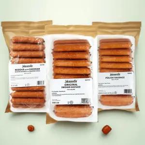 쟌슨빌 스모크 베다체다 폴리시 소시지 1670g 3종 1팩 육즙가득 캠핑 반찬 안주