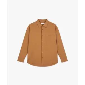 리버클래시 LKS31367브라운 오버핏 포켓 옆트임 셔츠