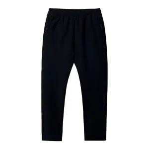 험머 H1 남성 레터링 로고 스판 기모 트랙 팬츠 블랙