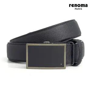 [레노마]엣지 스퀘어 자동벨트 BLACK_RQSBE0015BK
