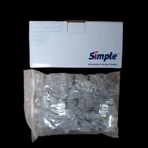 LS전선 RJ45 커넥터 UTP 플러그 EZ CAT5E 관통형 8P8C 100개