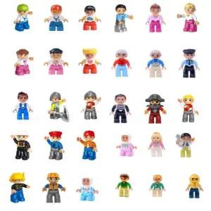 키드두 커뮤니티 32종 풀세트세트 듀플로 호환 교육용피규어 사람 직업피규어 학교용블록 레고 에듀케이션