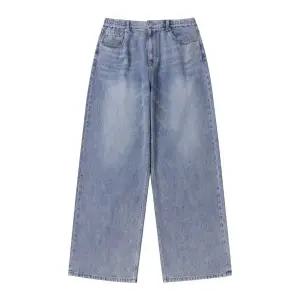 [커스텀멜로우](광주신세계)블루 와이드 핏 밴딩 진 CWPAM25389BUX