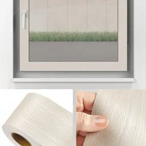 나무 무늬 몰딩시트지 흰색 띠벽지 접착식 인테리어 샷시 스티커 접착 창틀