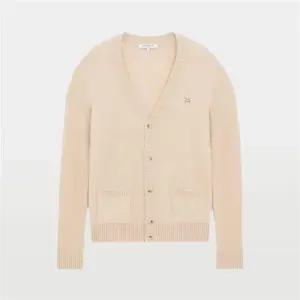 메종키츠네 베이비 폭스 패치 남녀공용 울 가디건 HM00501KT1006 P220