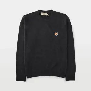 메종키츠네 폭스 헤드 패치 니트 FW00511KT1036 ANM