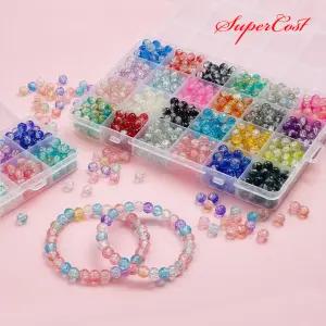 비즈아트 영롱한 컬러 24칸 크리스탈 크렉 비즈 세트