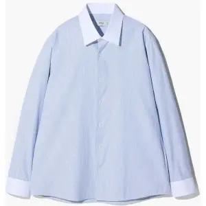 [하프클럽/에스티코]클레릭 듀엣 버튼 셔츠 네이비 (클래식핏 SDSWA51CTN