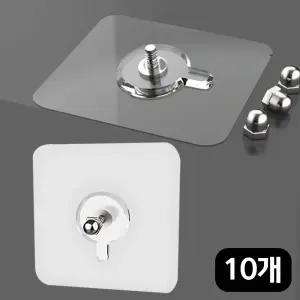 무타공 초강력 접착식 볼트 나사 벽걸이 매직후크 액자 선반고정 나사길이 6mm / 11mm 붙이는 타일못