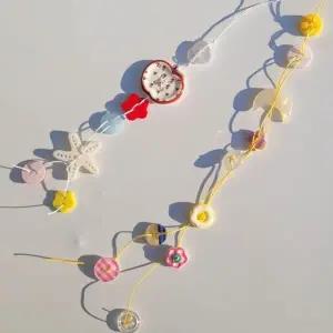 예쁜 단추 비즈 키링 만들기 세트 책갈피 끈갈피 버튼 DIY 재료 키트 부자재