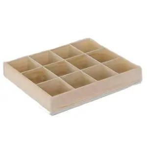 나무서랍칸막이 수납함 정리 가정용 보관함 멀티칸