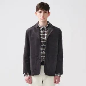 [하프클럽/에스티코]코듀로이_워크자켓 그레이 (오버핏) DJAVAC1OSG