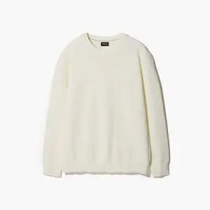 [하프클럽/에스티코]라운드 변형 조직 니트 아이보리 SKTWA01NSI