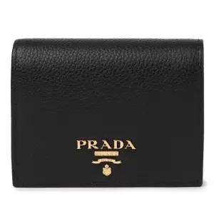 [명품] 비텔로 그레인 금장 로고 반지갑 1MV204 2E3A F0002