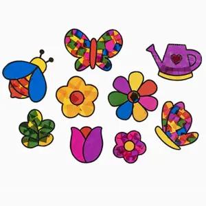 썬캐쳐 오너먼트 만들기 셀로판지놀이 (봄)/방과후/봄미술/돌봄/수업/봄활동/꾸미기/놀이/미술/봄만들기