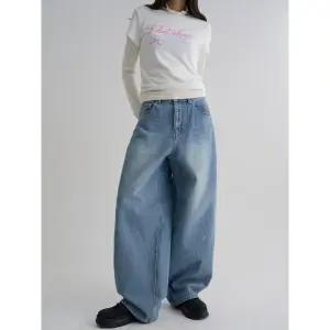 [에잇세컨즈] 워싱 벌룬핏 데님 - 블루 (356121CMLP)