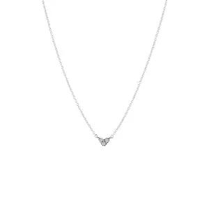 판도라 393014C01 타임리스 트리플 스톤 하트 콜리어 실버 목걸이