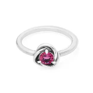 [판도라]192993C10 플록스 핑크 이터니티 서클 반지 (10월 탄생석)