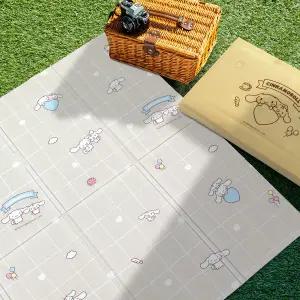 파크론 디자인캠핑매트 시나모롤베베스윗체크 200x140cm 쿠션 엠보싱 접이식 피크닉매트 나들이 소풍돗자리