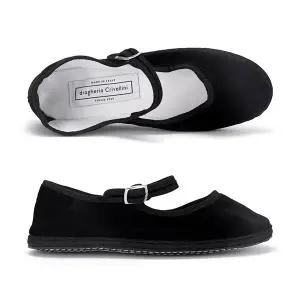 [드로게리아 크리베리니] MJPJ VE OO BLX 메리제인 벨벳 블랙 플랫슈즈