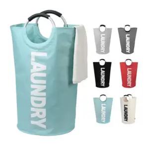 다루미 접이식 방수 빨래 바구니 세탁 통 82L 가방