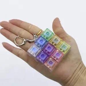 키캡키링 키보드 자판기 키링 9구 LED 딸깍이 버튼 클릭커 가방 액세서리