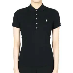 폴로 여성 슬림핏 코튼 PK 반팔(블랙) 211870245 005
