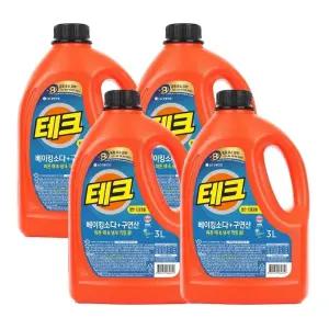 빠른배송 테크 베이킹소다+구연산 3L*4개 (일반/드럼 겸용)