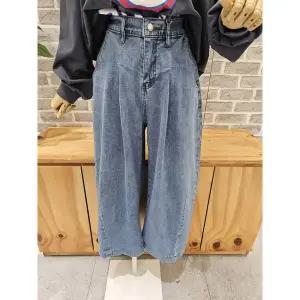 [레코브](김해점)원턱와이드 9부 데님팬츠(SB41F4DP007X)