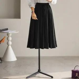 (안나앤플러스) A. 에른 밴딩 플리츠 스커트[스커트D1210R03] 빅사이즈
