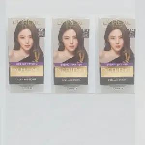 [로레얄] 로레알파리 엑셀랑스 듀오크림 새치염색 염모제 5.14쿨애쉬브라운 3개