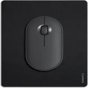 사이안본 미니 마우스 패드 작은 크기 노트북 방수용 휴대용 - 5.5x7인치 귀여운 여행용 블랙 미끄럼 방지