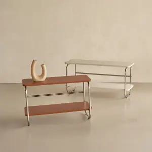 동서가구 글림 미드센츄리 미니 2단 수납 선반 DF927264