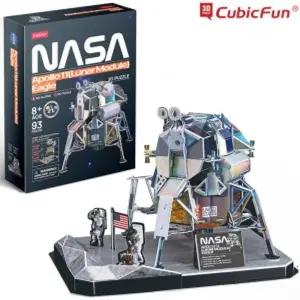 큐빅펀 3D입체퍼즐 아폴로11호 달착륙선 이글 DS1058 우주선 크리스마스선물 취미 우드