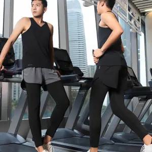 남자 헬스장 레깅스 반바지 일체형 타이즈 짐웨어