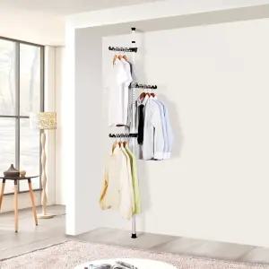 고정식 1단 행거 기둥 옷걸이 고정식행거 1단행거 폴행거 기둥행거