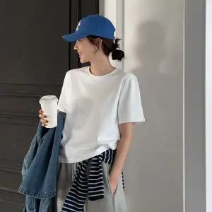 [메이블루]마카롱 세미크롭 반팔티