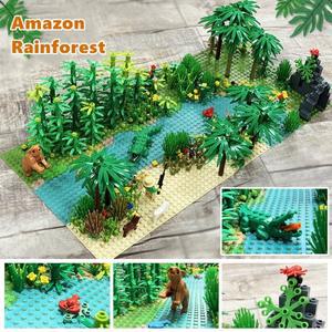 호환 조립 블럭 블록 클래식 테크닉 선물 마인 동물 자동차 기차 꽃다발 시티 580개 정글 장면 빌딩 블록